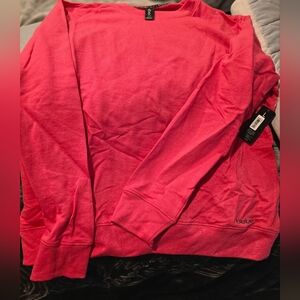 Bebe Women's Vibrant Pink Crew Neck Sweater